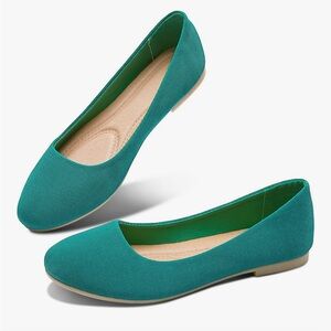 Elegant Teal Women's Flats